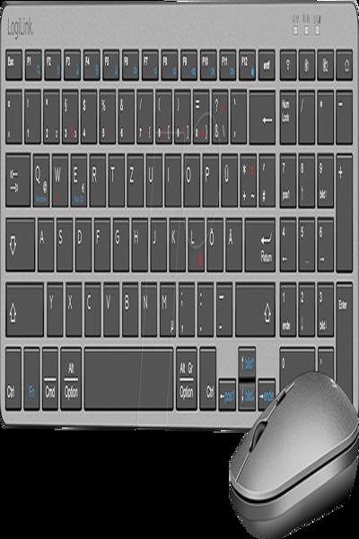 LogiLink Dual-Mode Keyboard og Mus Tradlost