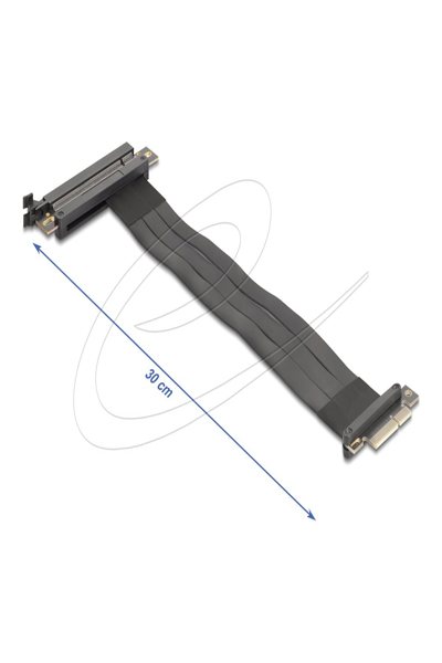 Carte Riser Delock PCI Express 3.0 x4 St> x16 Slot avec câble - Câble - 0,3 m