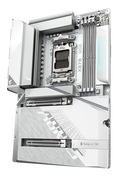 GIGABYTE AORUS X870 STEALTH ICE MOTHERBOARD ATX - X870 A STEALTH ICE