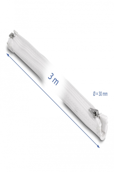 Gaine tressée Delock - diamètre 30 mm avec fermeture éclair