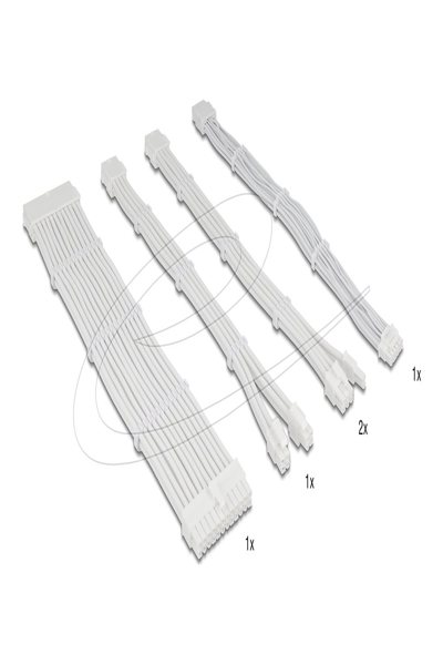 Delock PSU Extension Cable Set 5-piece Sleeved - 84542