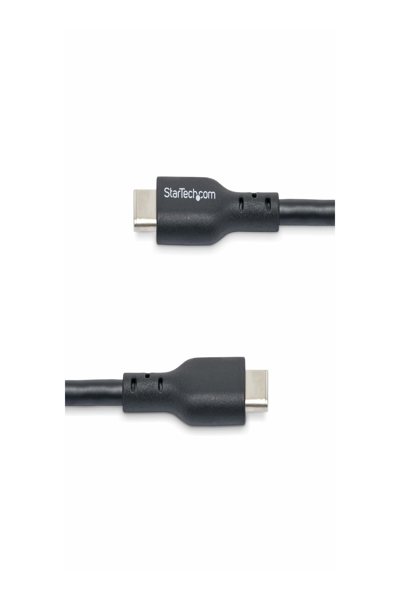 StarTech.com 2 m (6 fot) USB C-laddningskabel, USB-C-kabel, USB 2.0 Typ-C-laddkabel för bärbar dator, 60 W 3 A strömförsörjning, TPE-mantel, USB-C-dataöverföringskabel, M/M - USB2CC2MNC