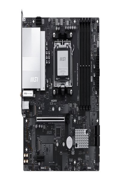 MSI PRO B840M-P WIFI6E Motherboard AMD B840 DDR5 SATA3 M.2 USB3.1 WiFi BT PCIe 4.0 AM5 - Motherboard - AMD Socket AM5 (Ryzen Zen4) - PRO B840M-P WIFI6E