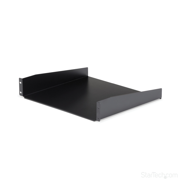 StarTech Black Standard Universal Server Rack Shelf 2U - CABSHELF