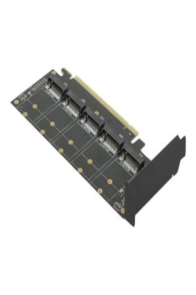 Delock PCI Express x16 Card to 5 x internal M.2 Key B / SATA - PCIe - M.2 - PCIe 3.0 - 0.5 m - China - Windows 10 - Windows 7 - Windows 8.1 - 90435