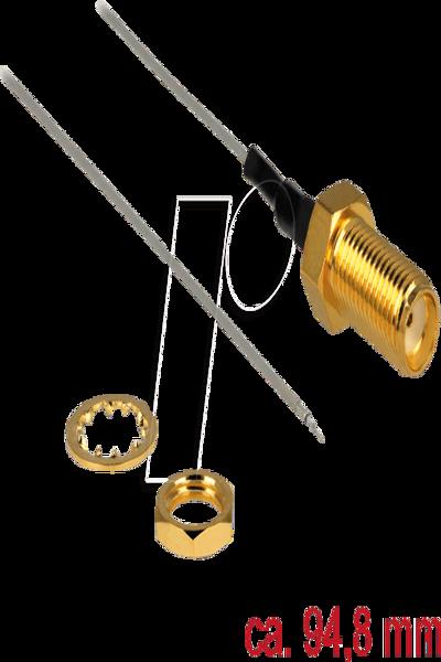 Delock Antenna cable - SMA (F) to bare wire - 89600