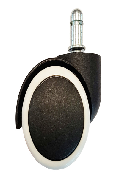 LC-Power LC-CASTERS-5BW - Castor wheels - LC-Power - with most gaming and office chairs - Black - White - Plastic - Rubber - 4.7 cm - LC-CASTERS-5BW