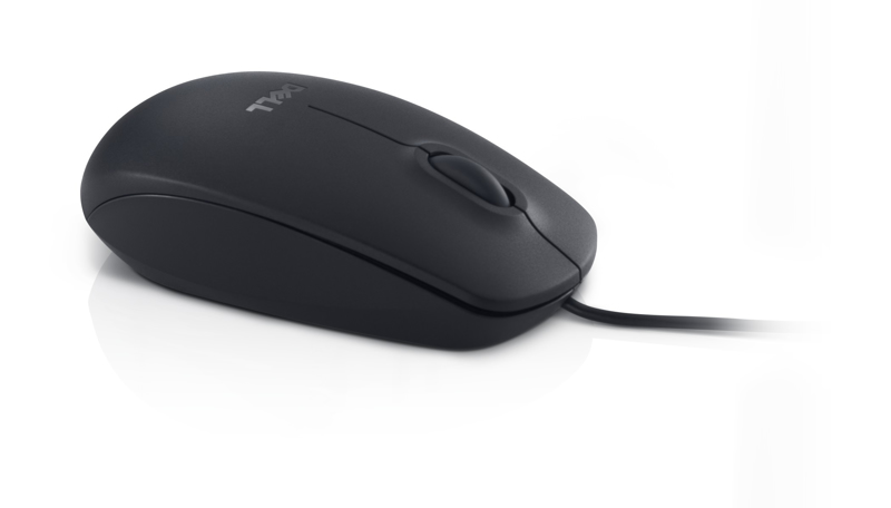 Dell USB Optical Mouse - MS111 - black - Ambidextrous - Optical - USB Type-A - 1000 DPI - Black - 570-11147