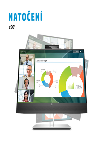 HP E24MV G4 Conferencing Monitor: 24-inch (60.5 cm) conferencing monitor. - 169L0E9#ABU