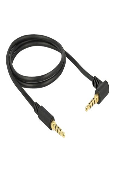 Delock Audio cable - 4-pole mini jack male to 4-pole mini jack male angled - 85610