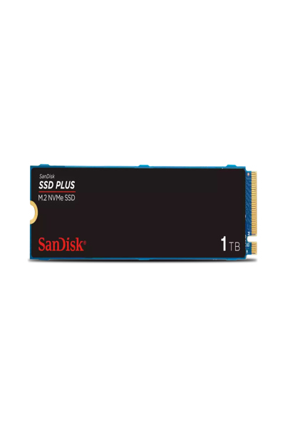 SanDisk SSD PLUS - SSD - 1 TB - Internal - M.2 2280 - PCIe 3.0 (NVMe) - SDSSDA3N-1T00-G26
