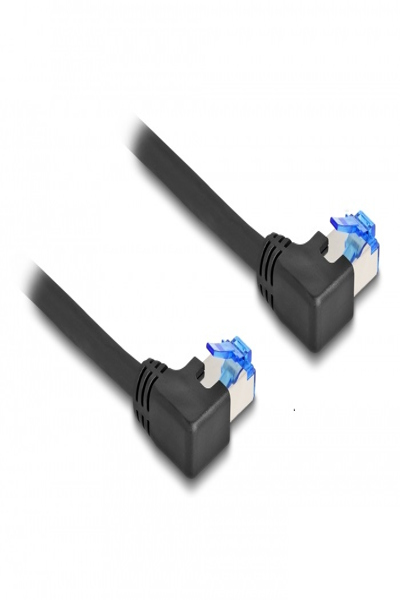Câble patch Delock - RJ-45 (M) coudé à gauche vers RJ-45 (M) coudé à gauche