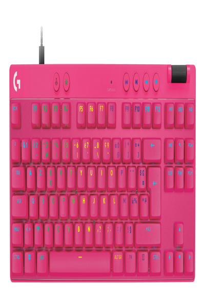 Logitech PRO X TKL RAPID Keyboard Magenta FR - Keyboard - AZERTY