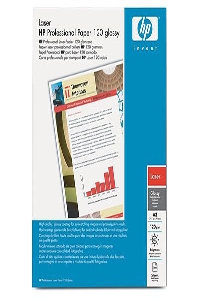HP Q6547A Laser Printing Paper: A4, Gloss, 200 Sheets, 120 g/m²