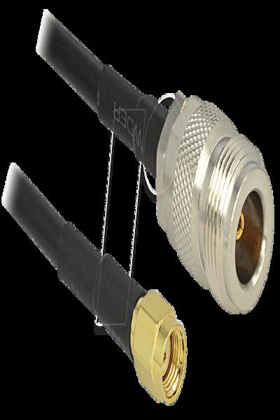 Delock Antenna cable - RP-SMA (M) to N connector (F) - 88684