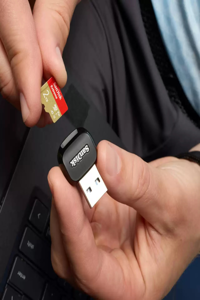 SanDisk Extreme - Flashminneskort (microSDHC till SD-adapter ingår) - SDSQXAV-2T00-GN6MA