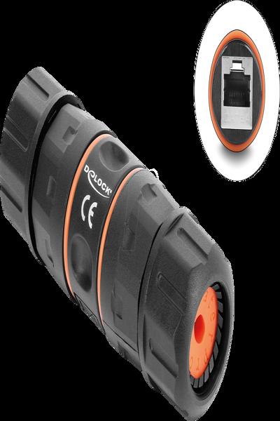 Delock Cable Connector RJ45 Socket to Cat.6A - Network - 90659