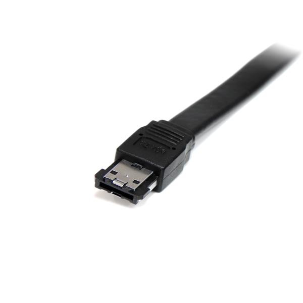 StarTech 3 ft Shielded External eSATA Cable M/M - 0.9 m - eSATA - eSATA - eSATA - Male/Male - Black - ESATA3