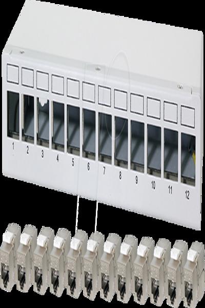 LogiLink NK4093 Keystone Patch Panel 12x Cat 6a Modules