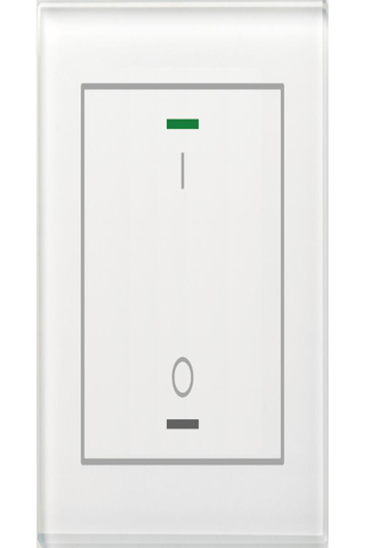 Bouton-poussoir en verre MDT BE-GTL1TW.B1 1 pli avec capteur de température