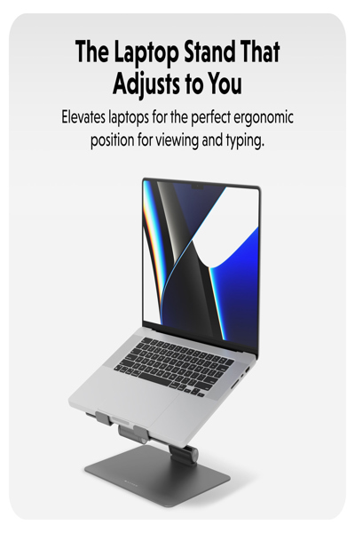 Targus Hyper HyperSpace Flex Laptop Stand - Grey - HS1150GYGL