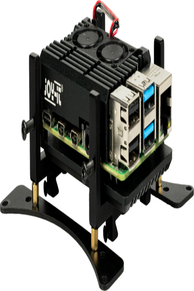 Joy-IT monteringssats för DIN-skena, svart - RB-MOUNT3