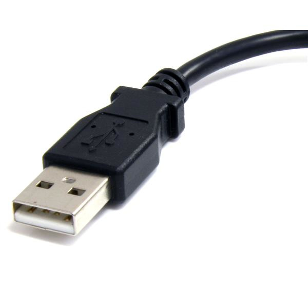 StarTech.com 6in Micro USB Cable - A to Micro B - 0.1524 m - USB A - Micro-USB B - Male/Male - 480 Mbit/s - Black - UUSBHAUB6IN