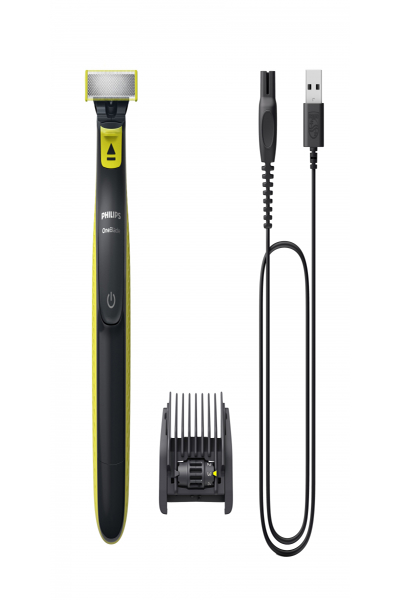 Philips Norelco OneBlade OneBlade QP2724/20 Face - Foil shaver - Grey - Lime - Contour-following technology - Dual protection system - Original Blade - QP210 - QP220 - QP230 - QP610 - QP620 - QP410 - QP420 - Battery - Nickel-Metal Hydride (NiMH) - QP2724/20