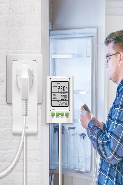 LogiLink energikostnadsmätare med CO2-utsläppskalkylator - EM0006