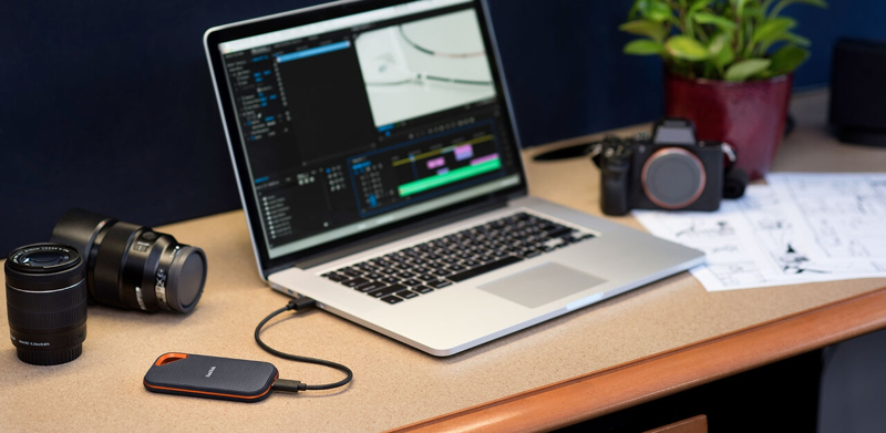 SanDisk Extreme PRO 2TB bärbar SSD - SDSSDE81-2T00-G25