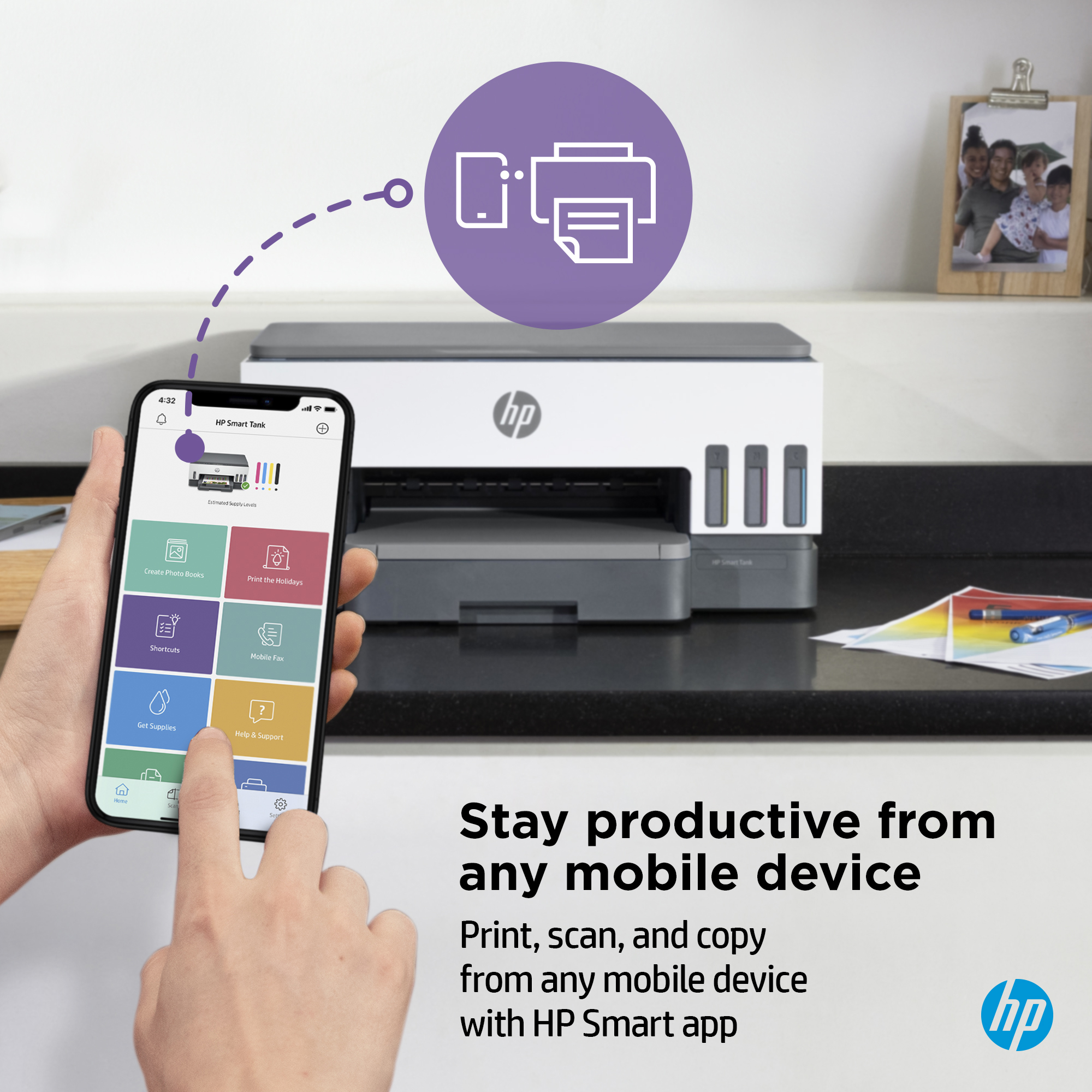 HP Printer Smart Tank 7006 All-in-One - Inkjet - Colored - 28B55A#BHC