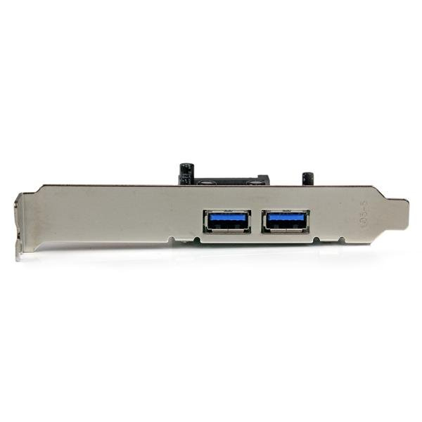 StarTech 2 Port PCI Express SuperSpeed USB 3.0 interface card with UASP - SATA power - 2-way USB 3 PCIe card with SATA connection - USB adapter - PEXUSB3S24