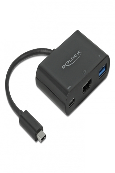 Delock 64091 - USB 3.2 Gen 1 (3.1 Gen 1) Type-C - 60 W - Black - HDMI - USB 3.2 Gen 1 (3.1 Gen 1) Type-A - USB 3.2 Gen 1 (3.1 Gen 1) Type-C - Plastic - China - 64091