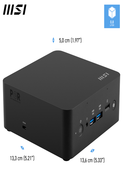 MSI Cubi NUC AI+ 2MG Intel Core Ultra 9 288V Desktop 32GB RAM 1TB SSD Mini PC Win - CUBI NUC AI+ 2MG I9 288V FS 32GB 1TB W11PP