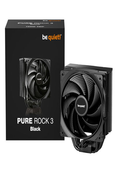 Be Quiet! kÃƒÂ¼hler Pure Rock 3 Black - Processor cooler - 31.2 dB - BK039