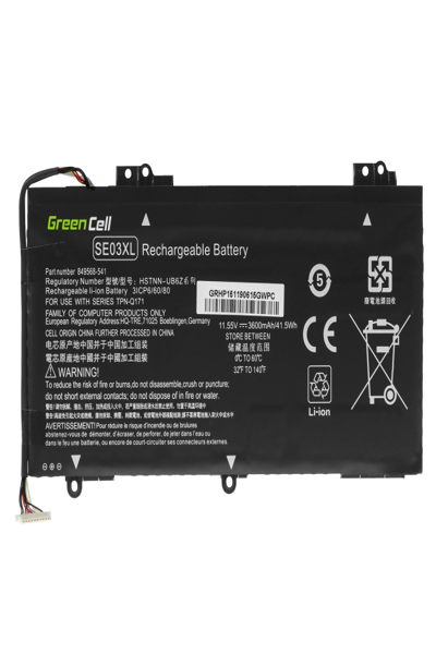 Green Cell SE03XL HSTNN-LB7G Laptop Battery Replacement HP - HP151