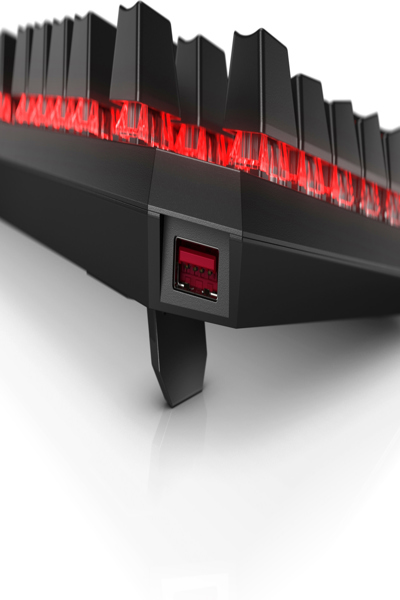 HP OMEN by Sequencer Keyboard: Full-size, Wired, Mechanical, Black - 2VN99AA