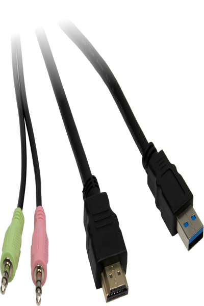 Inter-Tech IPC KVM Switch AC-21HUS HDMI 4K 60 Hz - Commutateur KVM