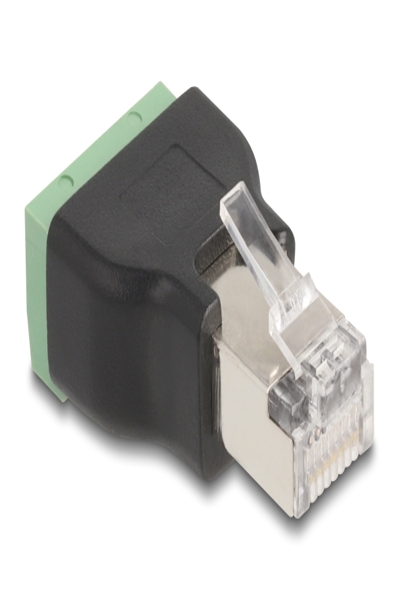 Delock Network adapter - RJ-45 (M) to 4 pin terminal block (F) - 66603