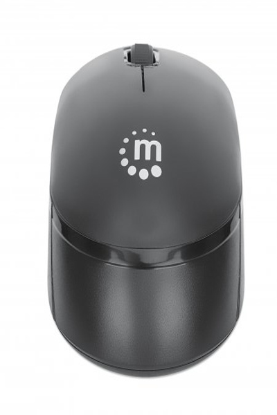 Manhattan Performance III Wireless Mouse - Black - 1000dpi - 2.4Ghz (up to 10m) - USB - Optical - Ambidextrous - Three Button with Scroll Wheel - USB nano receiver - AA battery (not included) - Low friction base - Three Year Warranty - Retail Box - Ambidextrous - O - 190145
