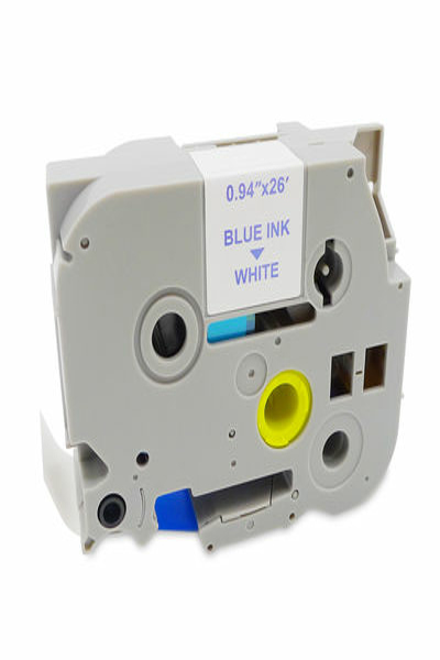 MediaRange 24 mm blå/vit tejp - MRBTZ253