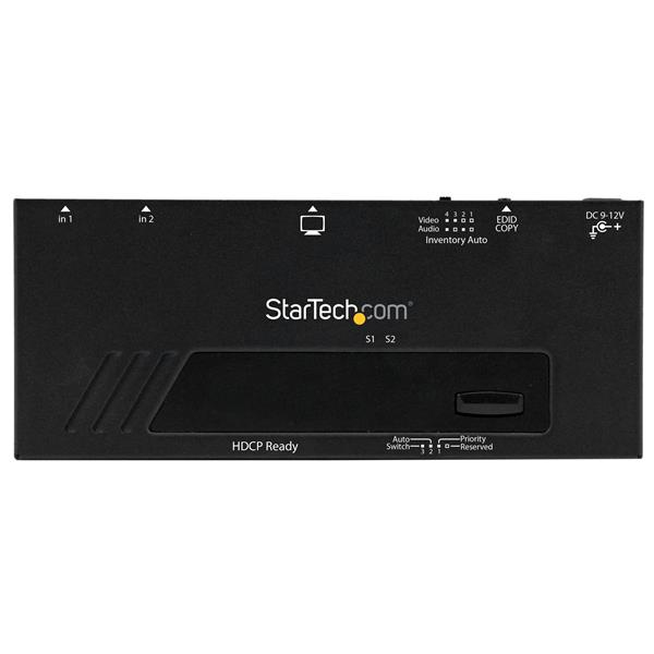 StarTech 2 Port HDMI Switch Auto IR Remote 1080p - VS221HDQ