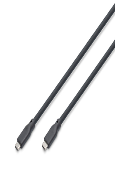 DIGITUS USB silicone cable, USB4 version 2.0, USB 80Gbps, 1m, black - AK-300350-010-S