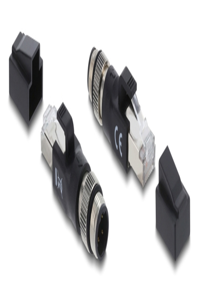 Delock Network Adapter M12-D Male to RJ-45 Male - 90831