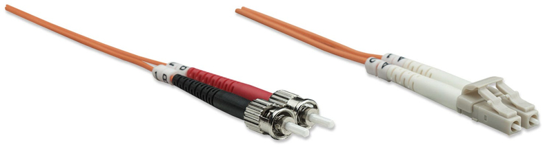 2.00m Intellinet fiber optic duplex connection cable 50/125 µm OM2 - 470414