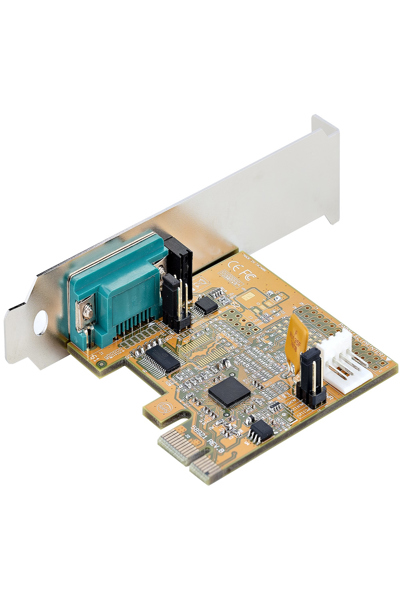 StarTech.com PCI Express Serial Card, PCIe to RS232 (DB9) Serial Interface Card, PC Serial Card with 16C1050 UART, Standard or Low Profile Brackets, COM Retention, For Windows & Linux - 11050-PC-SERIAL-CARD