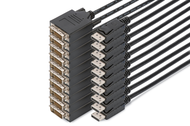DIGITUS DisplayPort till DVI-kabel 2m 10-pack - AK-990900-020-S