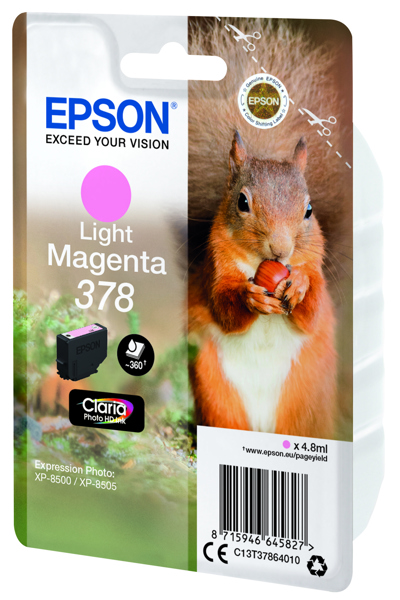 Epson Squirrel Light Magenta 378 Claria Photo HD Ink