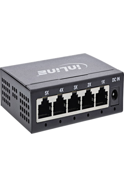 Commutateur réseau Gigabit 5 ports InLine pour ordinateur de bureau