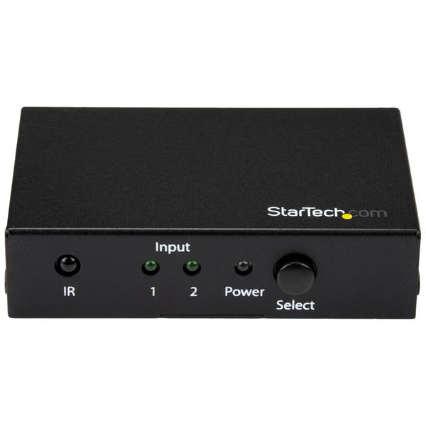 StarTech 2-Port HDMI Switch - 4K HDMI Switch Box - Ultra HD 4K 60Hz - Video/Audio Switch - 2 x HDMI - Desktop (VS221HD20) - VS221HD20